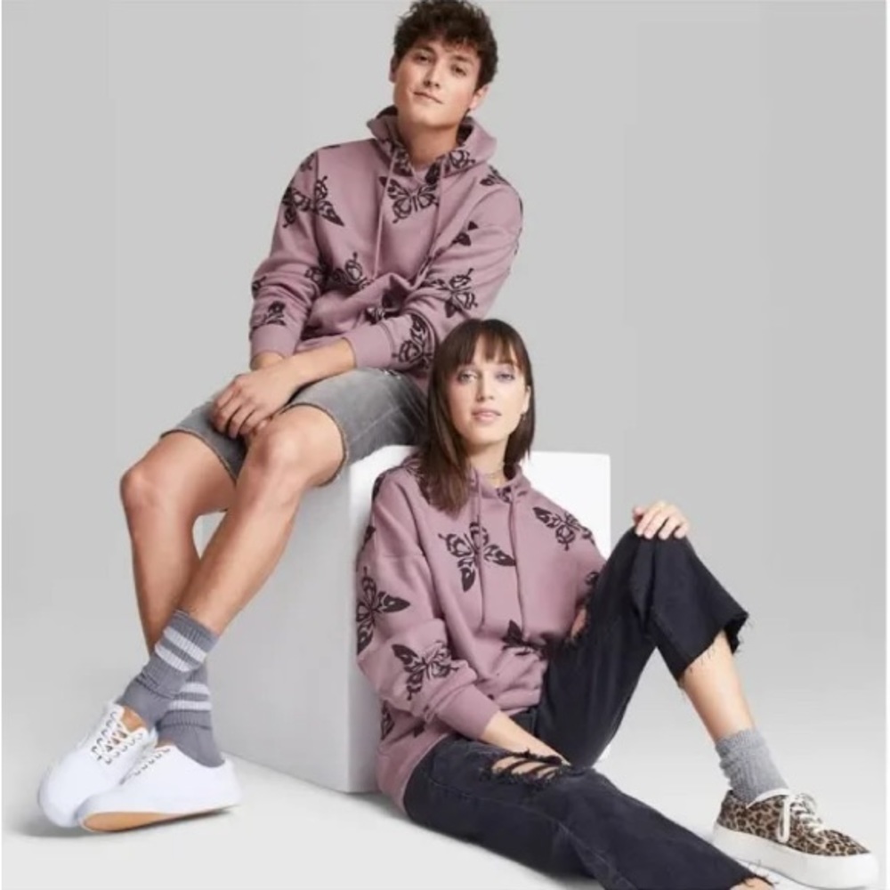 Wild Fable Purple Butterfly hoodie